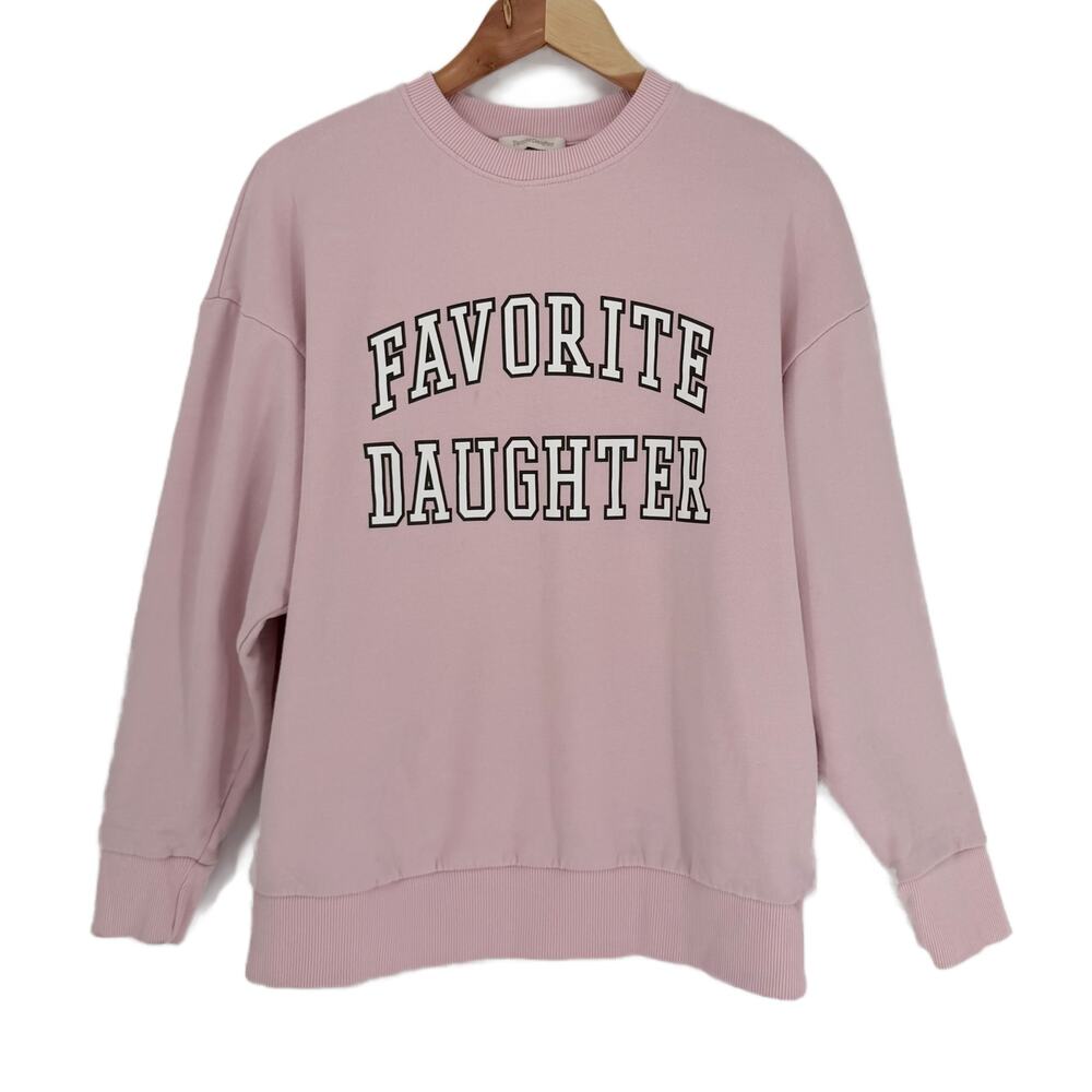 Favorite Daughter The Collegiate Sweatshirt size XS Light Pink - Picture 9 of 14